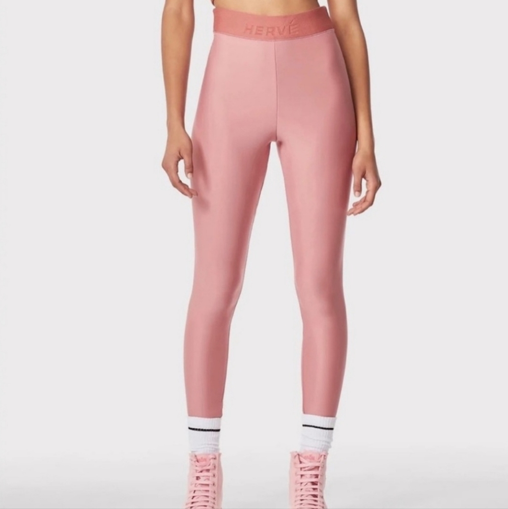 Hervé Léger Intarsia Logo Leggings Size XS NWOT